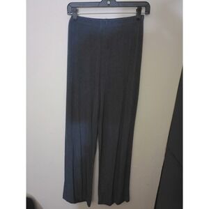 Citiknits Pants Women S Gray VTG Inspo Ribbed Knit Wide‎ Leg Elastic Waist 1468